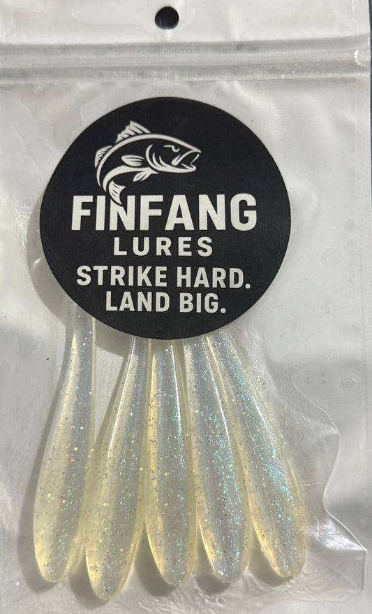 4" Paddle tail Lures X 5 (Lunar Drift) with hook slot