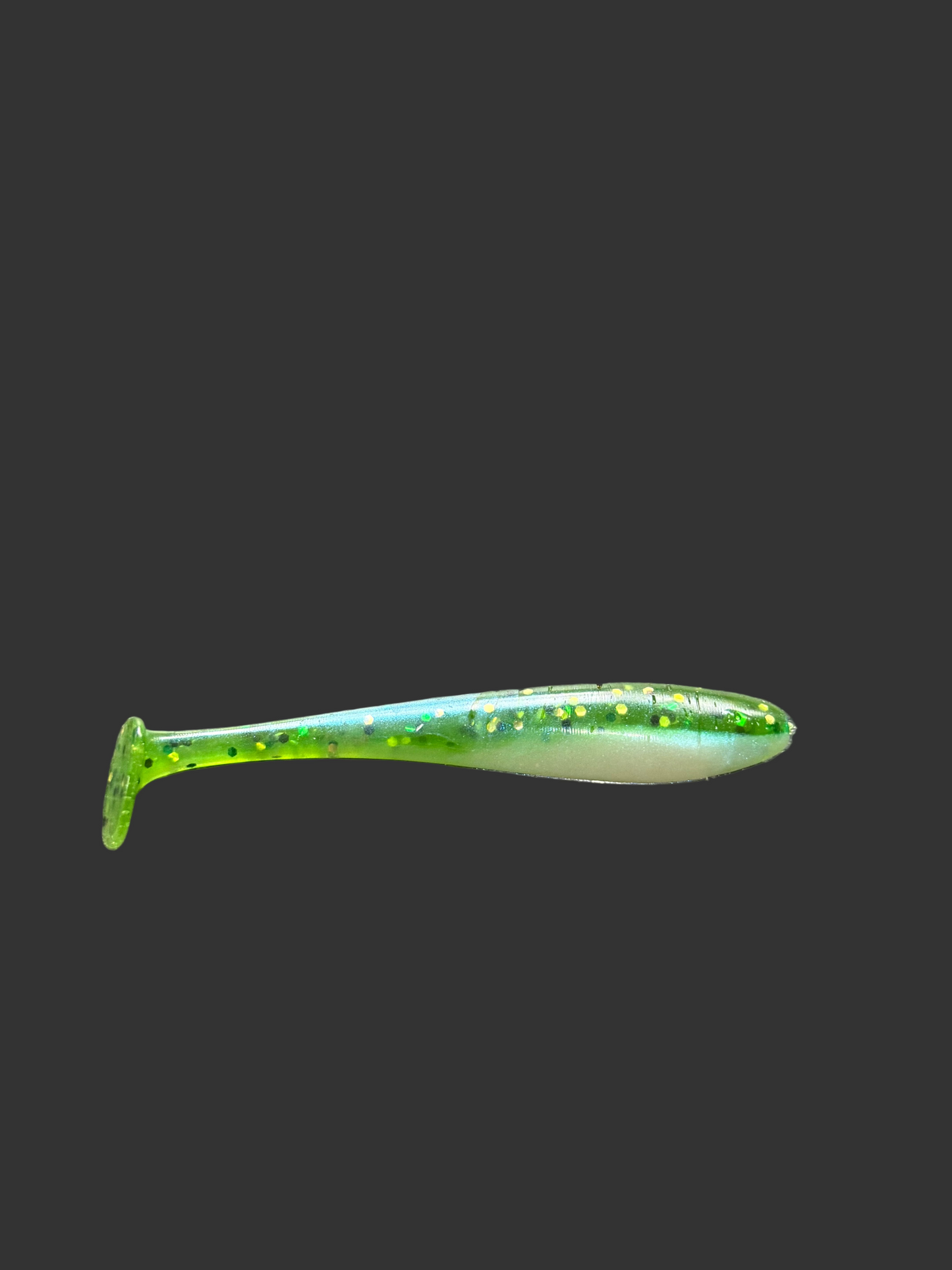 4" Paddle tail Lures X 5  (Emerald Shard) with hook slot