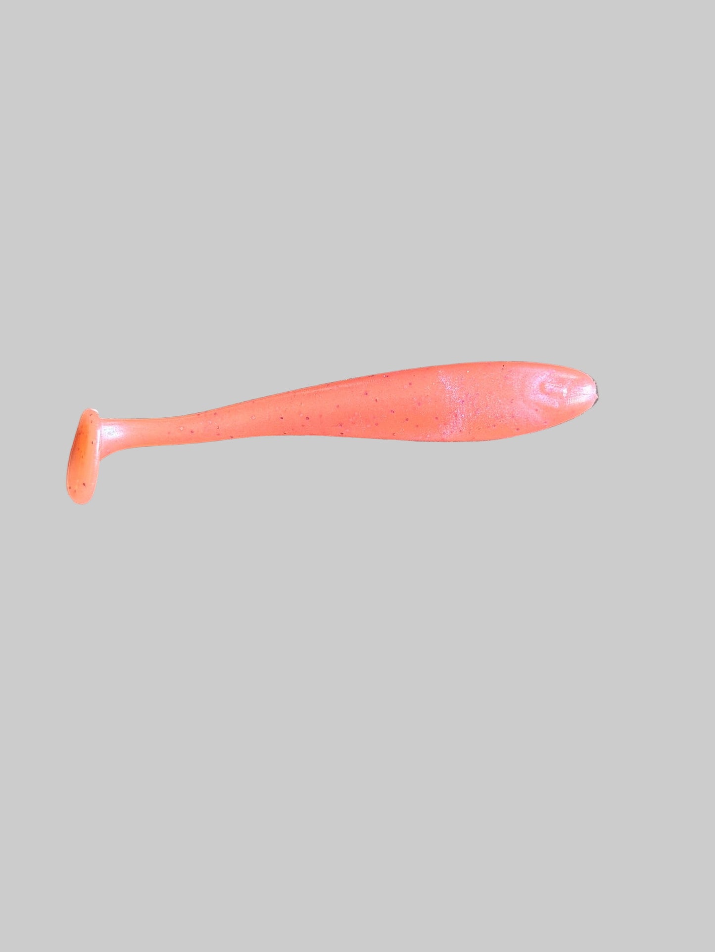 4"Paddle tail lures x 5 (Salmon Glow) with hook slot