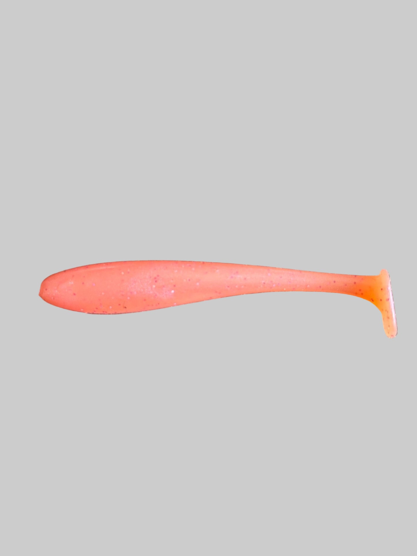 4"Paddle tail lures x 5 (Salmon Glow) with hook slot